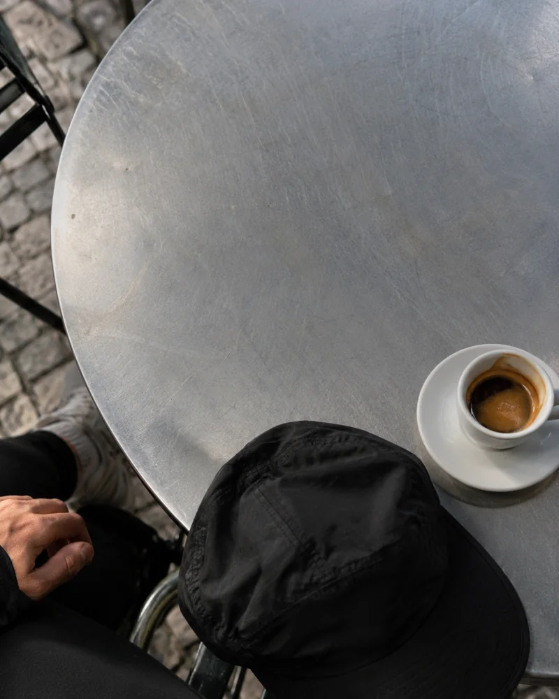 Run, then coffee editorial photograph