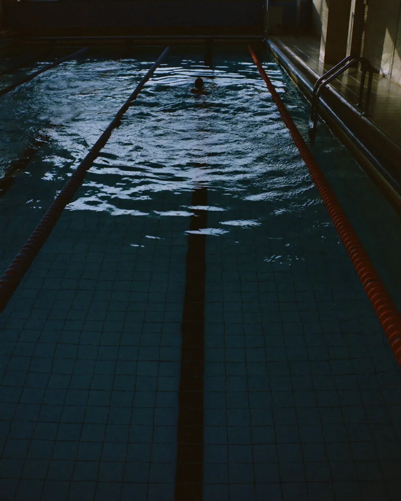 Swimming editorial photograph